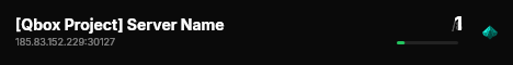 [Qbox Project] Server Name live status badge