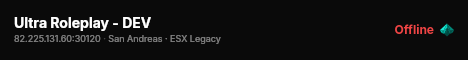 Ultra Roleplay - DEV live status badge