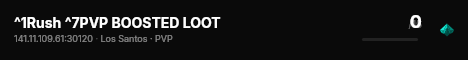 ^1Rush ^7PVP BOOSTED LOOT live status badge