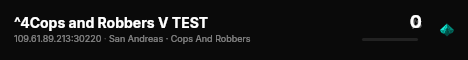 ^4Cops and Robbers V TEST live status badge