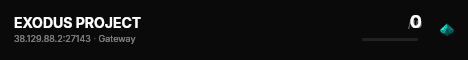 EXODUS PROJECT live status badge