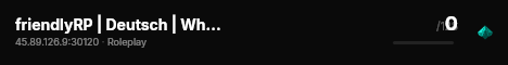 friendlyRP | Deutsch | Whitelist live status badge