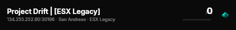 Project Drift | [ESX Legacy] live status badge