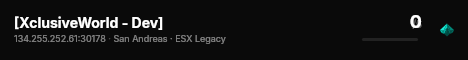 [XclusiveWorld - Dev] live status badge