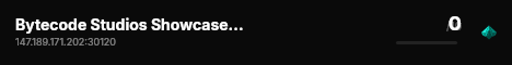 Bytecode Studios Showcase Server live status badge