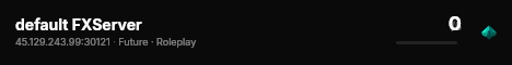 default FXServer live status badge