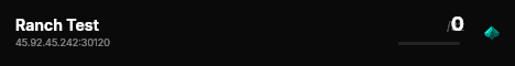 Ranch Test live status badge