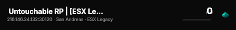 Untouchable RP | [ESX Legacy] live status badge