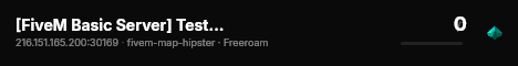 [FiveM Basic Server] Test Server live status badge