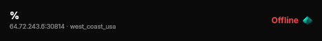 % live status badge