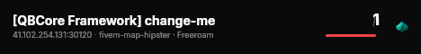 [QBCore Framework] change-me live status badge