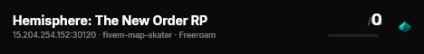 Hemisphere: The New Order RP live status badge