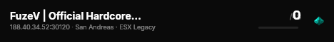 FuzeV | Official Hardcore Server live status badge