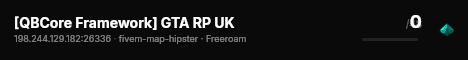 [QBCore Framework] GTA RP UK live status badge