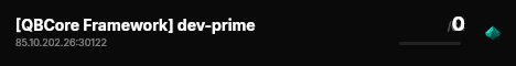 [QBCore Framework] dev-prime live status badge
