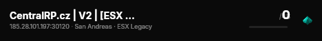 CentralRP.cz | V2 | [ESX Legacy] live status badge