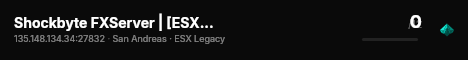 Shockbyte FXServer | [ESX Legacy] live status badge