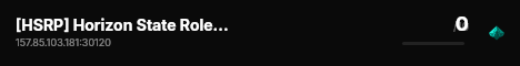 [HSRP] Horizon State Roleplay live status badge