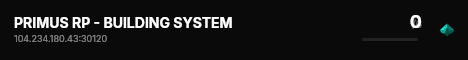 PRIMUS RP - BUILDING SYSTEM live status badge