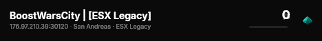 BoostWarsCity | [ESX Legacy] live status badge