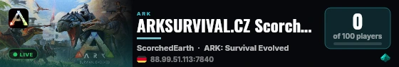 ARKSURVIVAL.CZ Scorched [CZ/SK] Obchod/Questy/S+ - (v361.7) live status badge