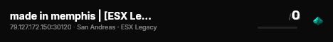 made in memphis | [ESX Legacy] live status badge