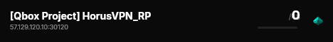 [Qbox Project] HorusVPN_RP live status badge