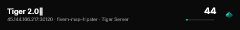 Tiger 2.0🧡 live status badge