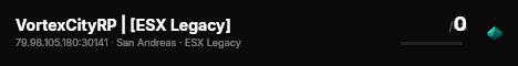 VortexCityRP | [ESX Legacy] live status badge
