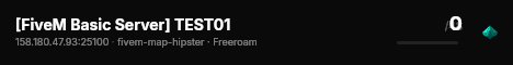 [FiveM Basic Server] TEST01 live status badge