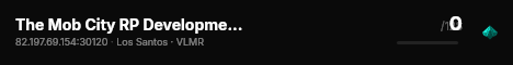 The Mob City RP Development Server live status badge