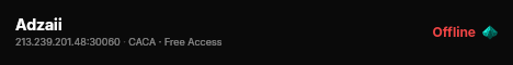 Adzaii live status badge