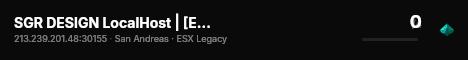 SGR DESIGN LocalHost | [ESX Legacy] live status badge