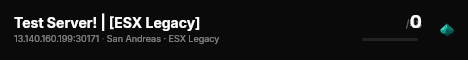 Test Server! | [ESX Legacy] live status badge
