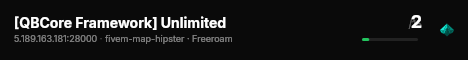 [QBCore Framework] Unlimited live status badge