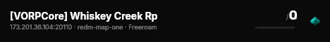 [VORPCore] Whiskey Creek Rp live status badge