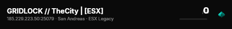GRIDLOCK // TheCity | [ESX] live status badge