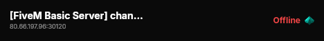 [FiveM Basic Server] change-me live status badge