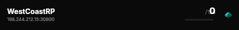 WestCoastRP live status badge