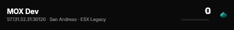 MOX Dev live status badge