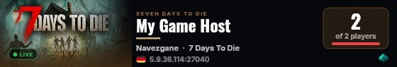 My Game Host live status badge
