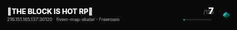 🔥THE BLOCK IS HOT RP🔥 live status badge