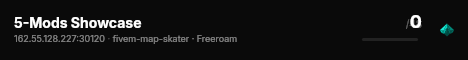 5-Mods Showcase live status badge