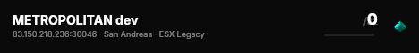 METROPOLITAN dev live status badge