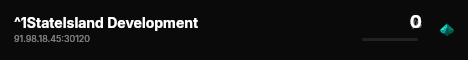 ^1StateIsland Development live status badge