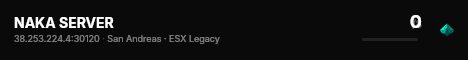 NAKA SERVER live status badge