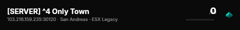 [SERVER] ^4 Only Town live status badge