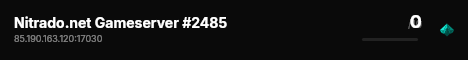 Nitrado.net Gameserver #2485 live status badge