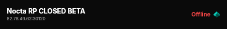 Nocta RP CLOSED BETA live status badge