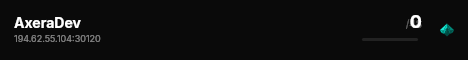 AxeraDev live status badge